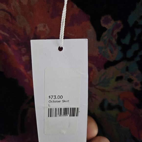 NWT sage the label colorful flower skirt - Picture 3 of 4